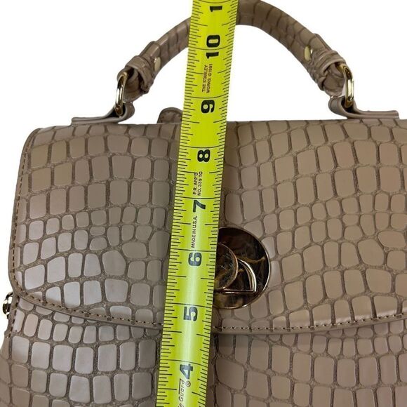 Moda Luxe Layne Backpack Nude Color Embossed